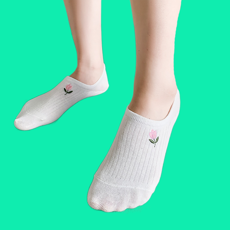 10 Paar hochwertige Damen dünne Socken atmungsaktive schweiß absorbierende Damen socken Silikon rutsch feste flache Boots socken