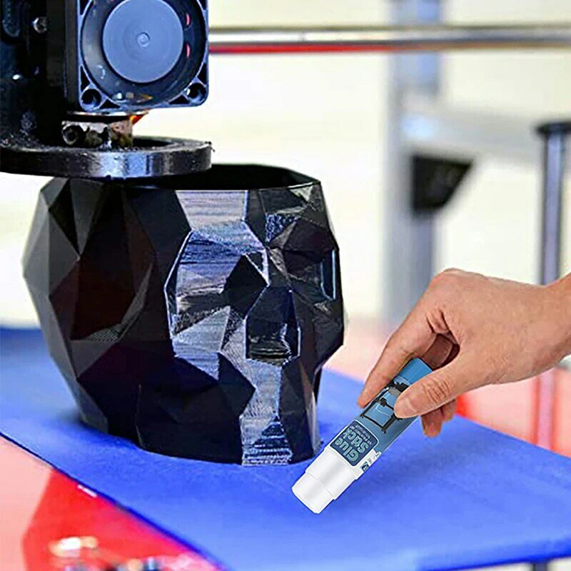 3D 프린터 접착제 스틱, 접착 PVP 솔리드 접착제 스틱, 무독성, 세척 가능, 핫 베드 플랫폼 유리판, 쉬운 제거, 1PC