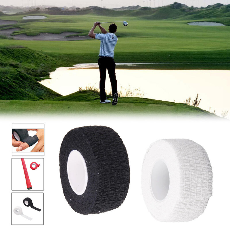 Fita elástica anti-blister para o clube de golfe, bandagem antiderrapante, etiqueta do aperto do golfe, envoltório do dedo, acessório exterior multifunções, 1 PC