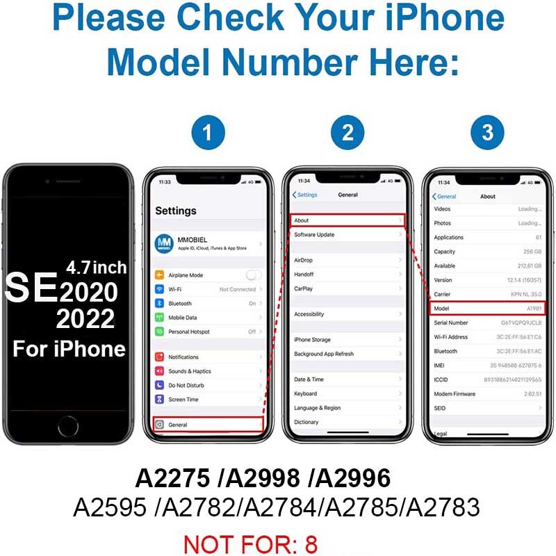 Замена держателя слота для SIM-карты совместима с iPhone SE 2020 2022-включая Резиновая прокладка и штифт для Sim-карты
