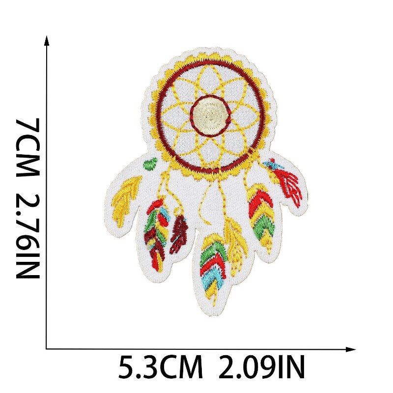 Parche bordado artesanal, pegatinas de mariposa y sol, insignias adhesivas para planchar, emblema de dibujos animados, accesorios para bolsas de tela, novedad de 2024