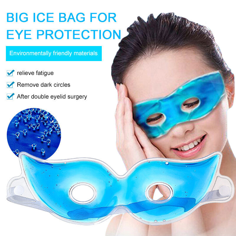 Máscara de Gel para ojos de hielo, mascarilla para dormir, alivio de la fatiga ocular, Reduce las ojeras, herramientas para el cuidado de los ojos, TSLM1
