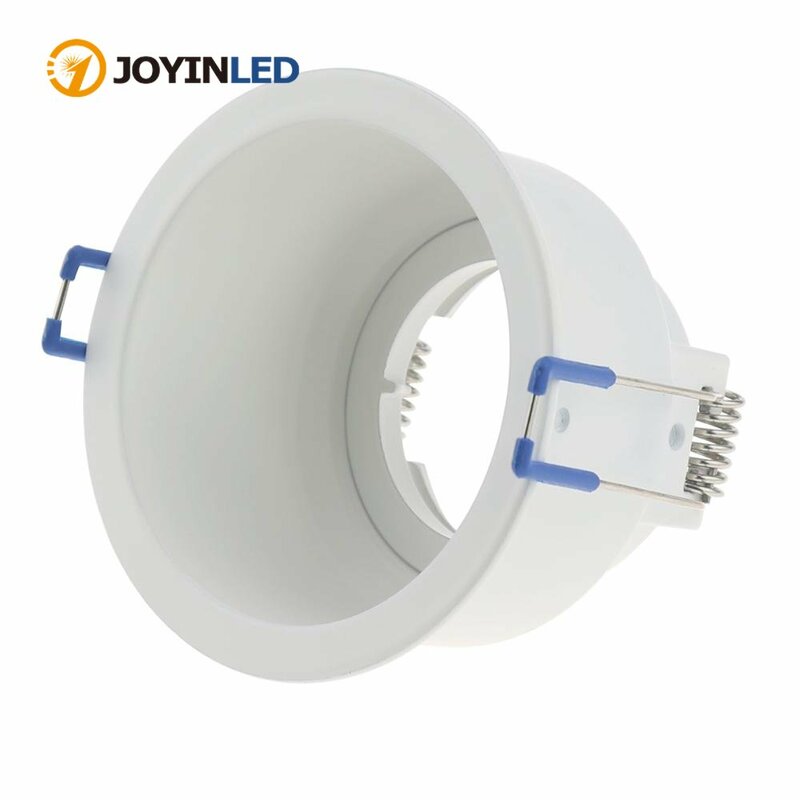Round Recessed LED Ceiling Downlight GU10/MR16 Lamp Socket Bases Halogen Light Bracket Cup Aluminum LED Downlight