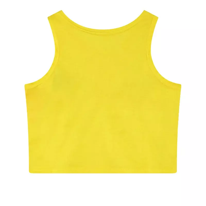 Anime Pokemon Pikachu Vest Sexy Meisje Cosplay Kostuum Slipje Cropped Top Shirt Bedrukt Vest Kleur Mouwloze Cartoon Nieuw T-Shirt