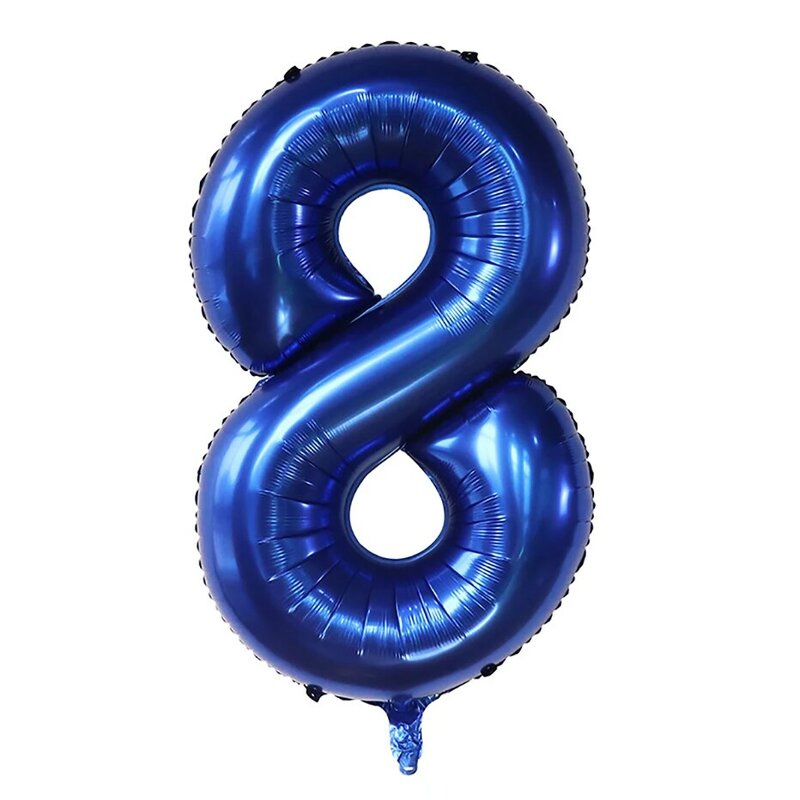 Número azul escuro Foil Balão, Decoração de Festa de Aniversário das Crianças, Baby Shower Toy, Presentes de Graduação, 0-9 Digital, 40"