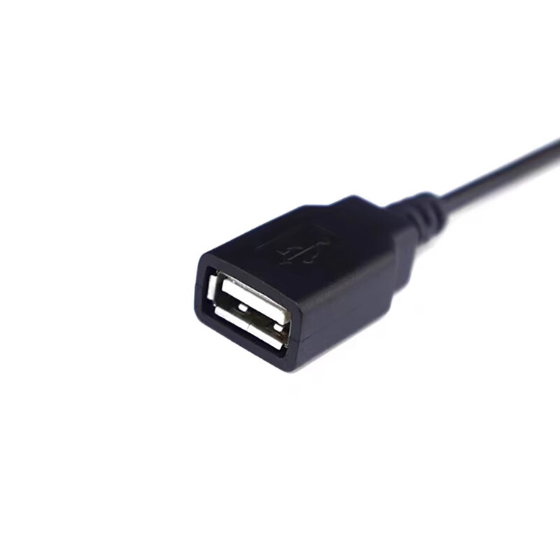 Kabel catu daya USB 2 Pin, 0.3m/0.5m/1m5V USB 2.0 A Wanita Pria 4 pin kawat pengisi daya kabel konektor ekstensi DIY