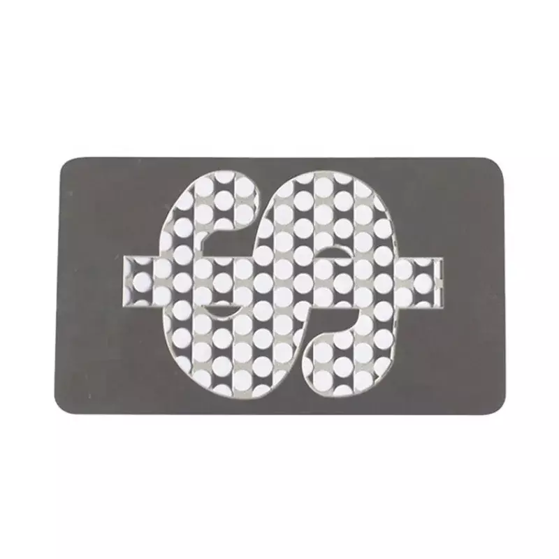 Carte BJCard d'affaires en métal plaqué or et argent, produit personnalisé, accessoires pour fumeurs personnalisés, acier inoxydable