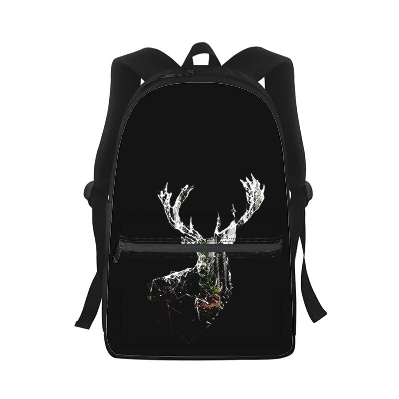 Zwierzęcy śliczny jeleń męski plecak damski z nadrukiem 3D moda torba szkolna na laptopa plecak dla dzieci torba podróżna na ramię
