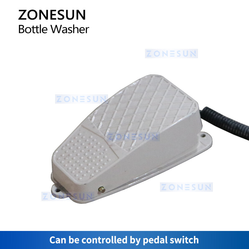 ZONESUN Semi Automatic Bottle Washer Cleaning Machine Plastic Bottle Rinsing Equipment Dual Head ZS-WB2S