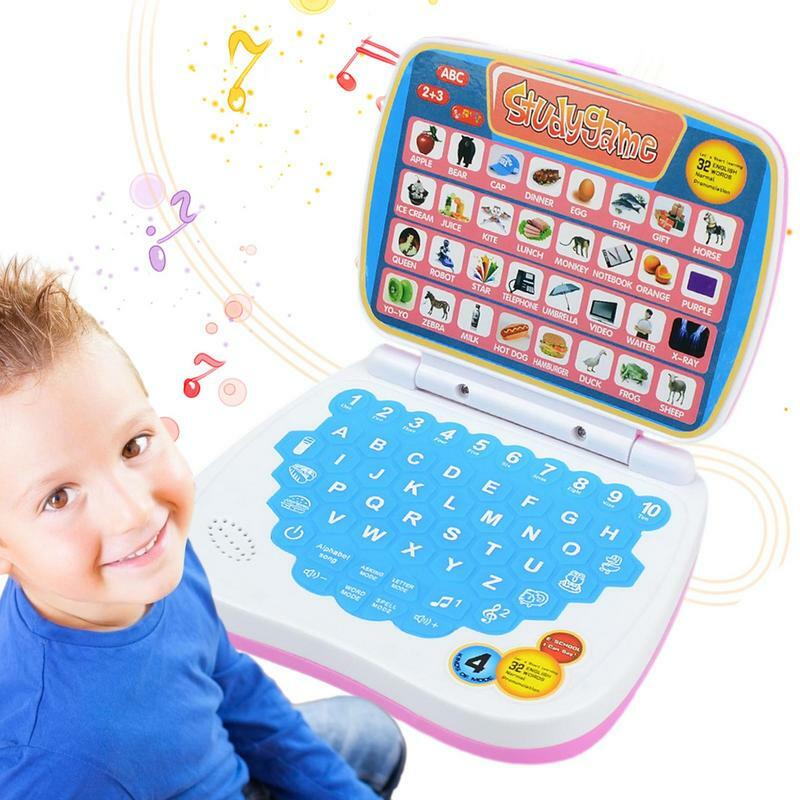 Early Education Machine Laptop Learning Toy Puzzle Learning Portable Notebook Model With Numbers Montessori Toy For Kids