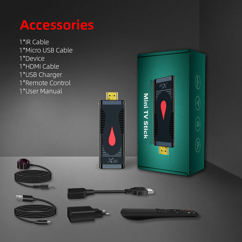 Smart Fire TV Stick X96 S400, Allwinner H313, reproductor multimedia 4k, Android 10, 2,4G, 5G, Wifi Dual, 2GB, 16GB, receptor Dongle de TV X96S