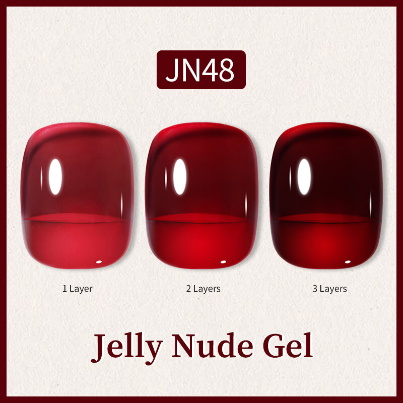BORN PRETTY 10ml Jelly Nude Gel Nail Polish 50 Colors Semi Transparent Summer Nails Camouflage Soak off UV LED Nail Gel Varnish