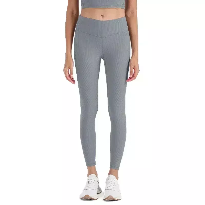 Pantalon de yoga taille haute pour femme, leggings de sport, élastique, lifting des hanches, exercice, fitness, pilates