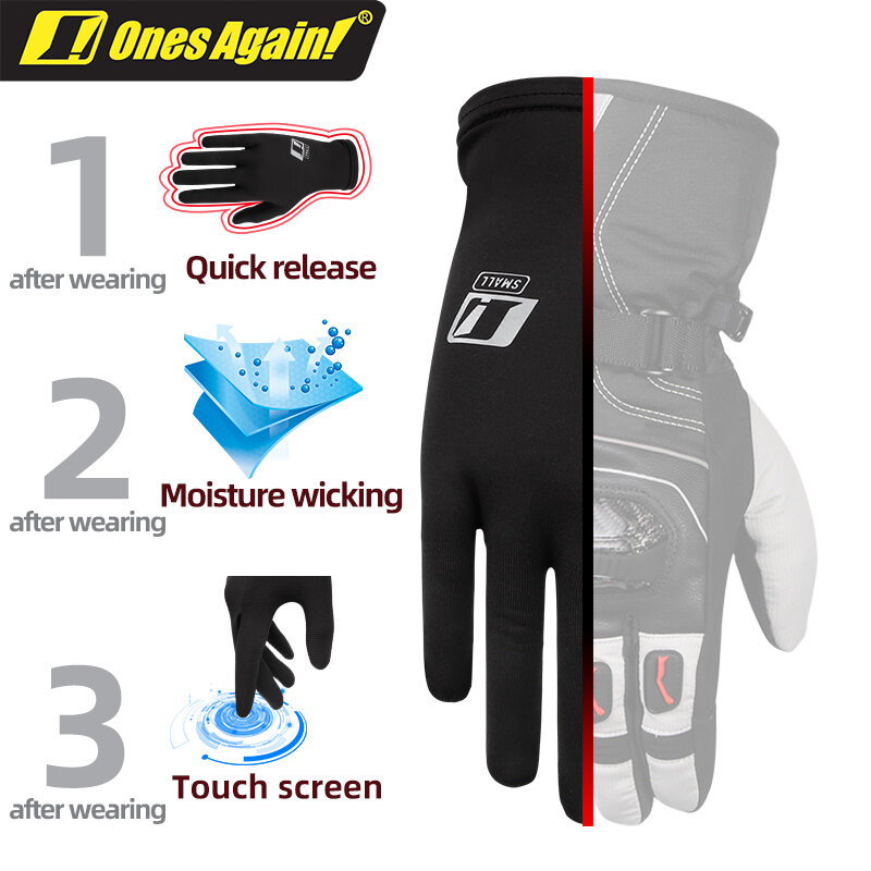Ones Again! Inner Gloves Summer Creative Motorcycle Winter Ice Silk Lined Women Driving Thin Tight Hand Touch Screen Gloves