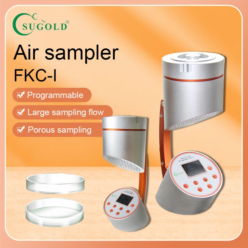 Amostrador biológico microbiano do ar do FKC-1, volume alto