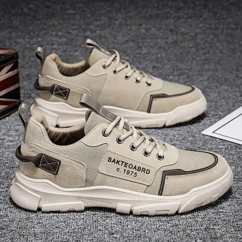 2024 New Breathable High Quality Low Top Sports Shoes for Men's Trendy Retro Workwear Casual Shoes Luxury Outdoor Running Shoes