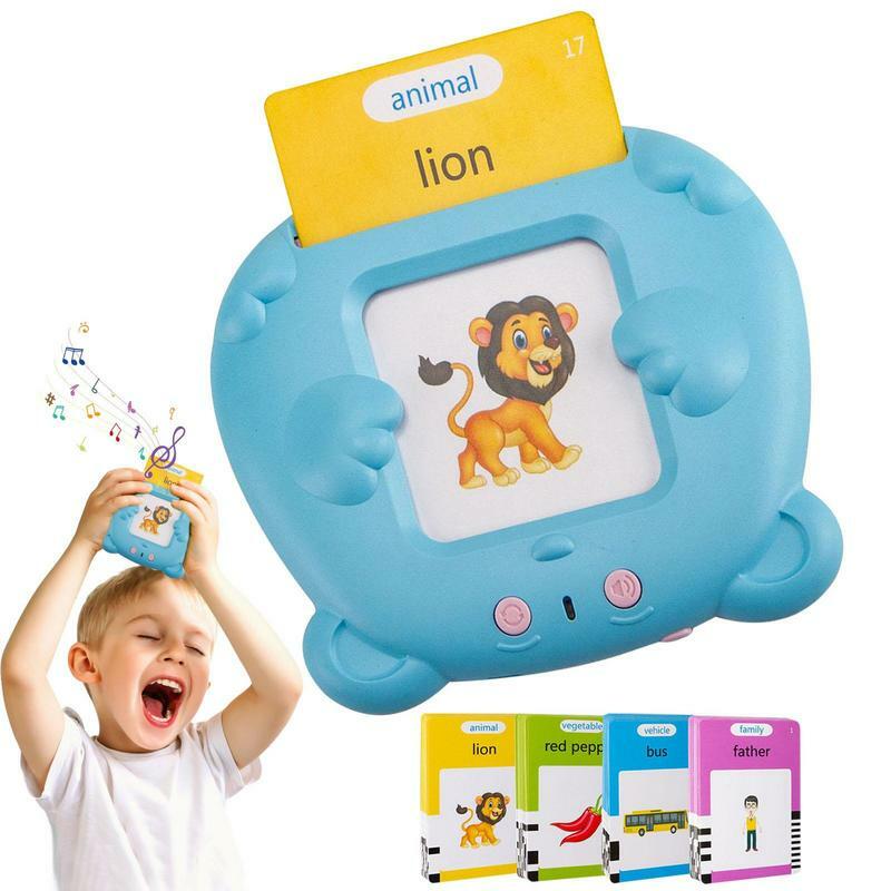 Electronic Early Education Learning Machine with 112pcs Cards Double-Side Learning Resource Interactive Toys Flashcard Kids Gift