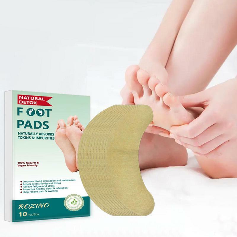 Limpeza profunda Wormwood Foot Patch, Patches de cuidados naturais, desintoxicar e relaxar os pés, ajuda corporal, 10 pcs