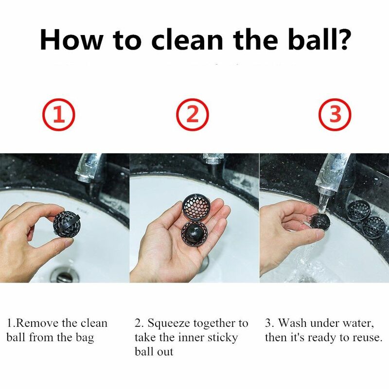 クリエイティブなピックアップダストスティッキーボール、汚れクラム、財布バッグ、バックパックの清掃、内部の粘着性のあるボール、ドロップシッピング