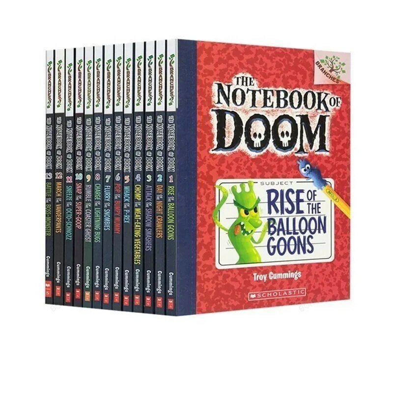 13 Books/Set Scholastic Branches The Notebook of Doom Children Kids Student Extra English Reading