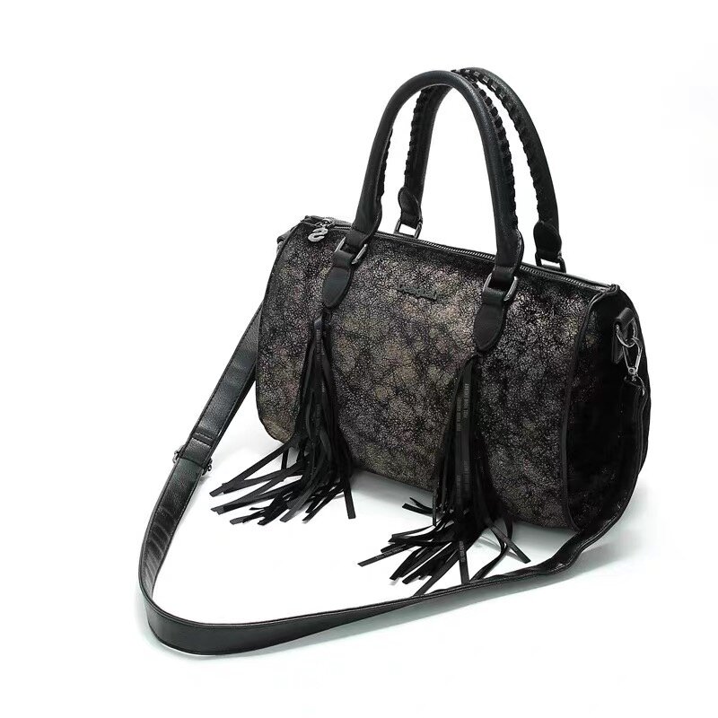 Único ombro Crossbody Bag, clássico Tassel Handbag, alta qualidade, Comércio exterior, Espanha Original