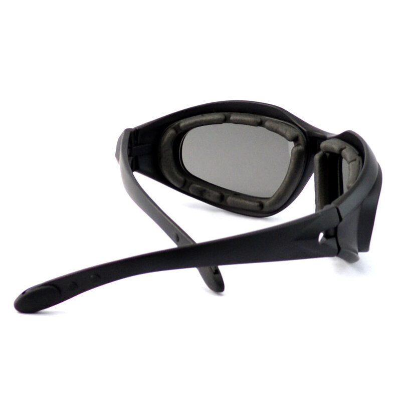 Versão polarizada óculos de proteção tático quadro completo mutável lente da motocicleta bicicleta pára-brisa