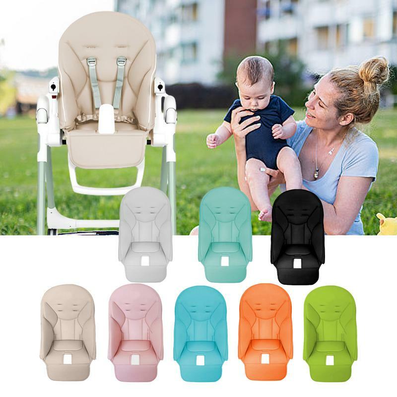 Children Leather Cushion Baby Dining Chair Leather Cover PU Composite Sponge Cushion Baby Cover Chair Seat Case Accessories