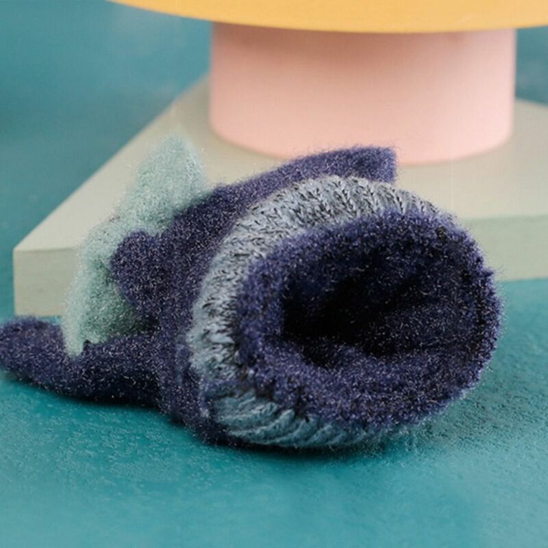Thick Kids Gloves Cartoon Knitted Fingerless Fingerless gloves Mitten Winter