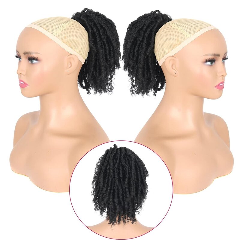 Bellqueen Synthetic Short Dreadlocks Ponytail 6 Inch Drawstring Ponytail Extension For Women