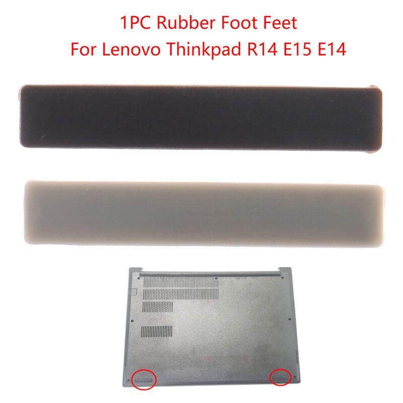 Cubierta de Base inferior de pies de goma para portátil Lenovo Thinkpad R14 E15 E14, 1 unidad