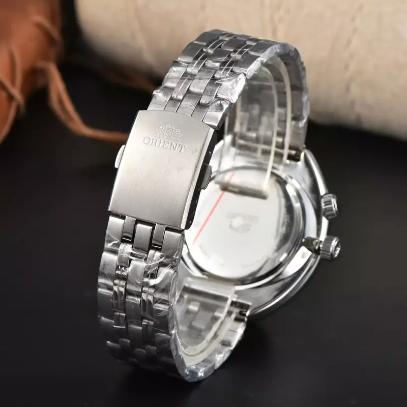 2024 nowy modny orientalny luksusowy męski zegarek wysokiej jakości tarcza ze stali nierdzewnej automatyczny datowanie wodoodporny zegarek kwarcowy