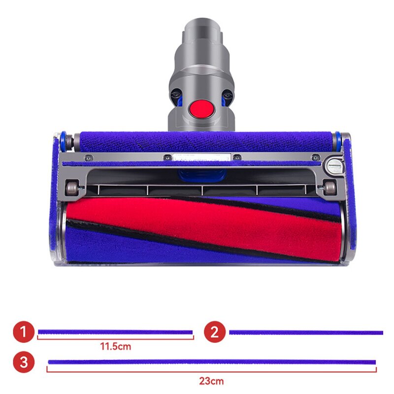 6PCS for Dyson Vacuum Cleaner Electric Floor Brush Sticker V7V8V10V11 Soft Plush Strip Accessories