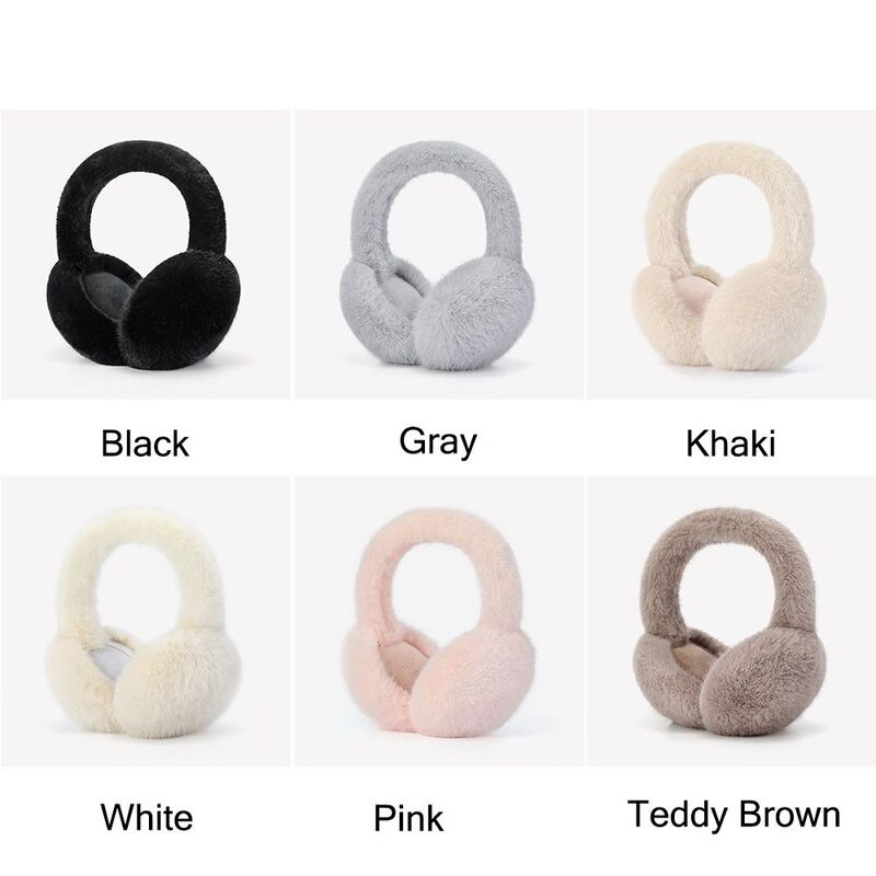 Faux Rabbit Fur Winter Ear Muffs Fashion Fluffy Soft Ear Covers Fluffy Ear Warmers per donne e uomini