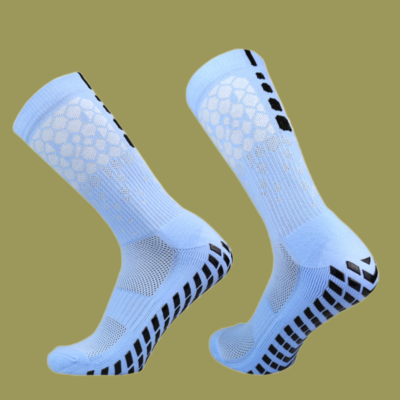 2024 neue Paare Männer Frauen Fußball Socken Waben grafiken atmungsaktive Sport Pfeil Silikon Anti-Rutsch-Griff Fußball Socken