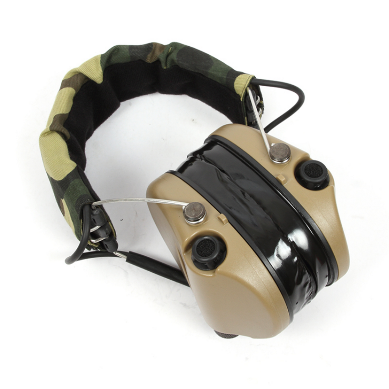 Тактические электронные наушники с защитой слуха и шумоподавлением