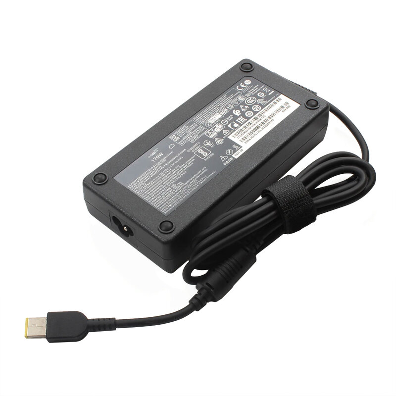 Adaptador de alimentação USB AC Charger para Lenovo Legion, 170W, 20V, 8.5A, Y7000P-1060, Y720-15, P50, P51, P70, P71, T440p, T540p, W540, W541, 45N0514