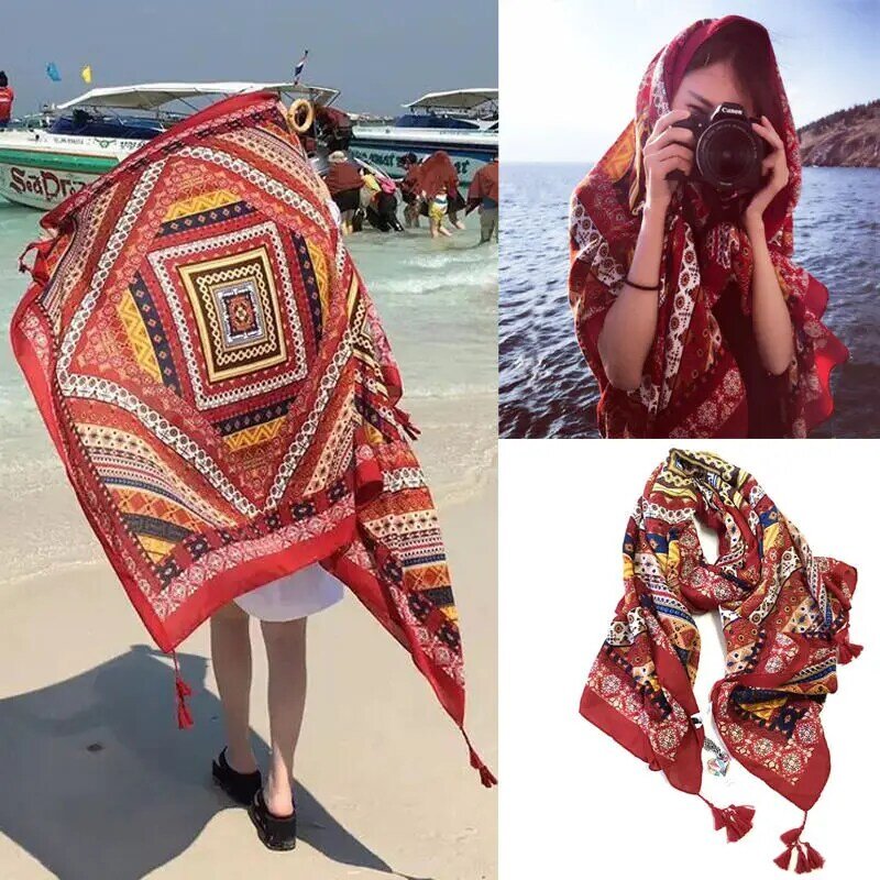 อินเดีย Hippie Tapestry Beach โยนผ้าขนหนูเสื่อโยคะ Bohemian Shawls Wraps ผ้าพันคอขายส่ง