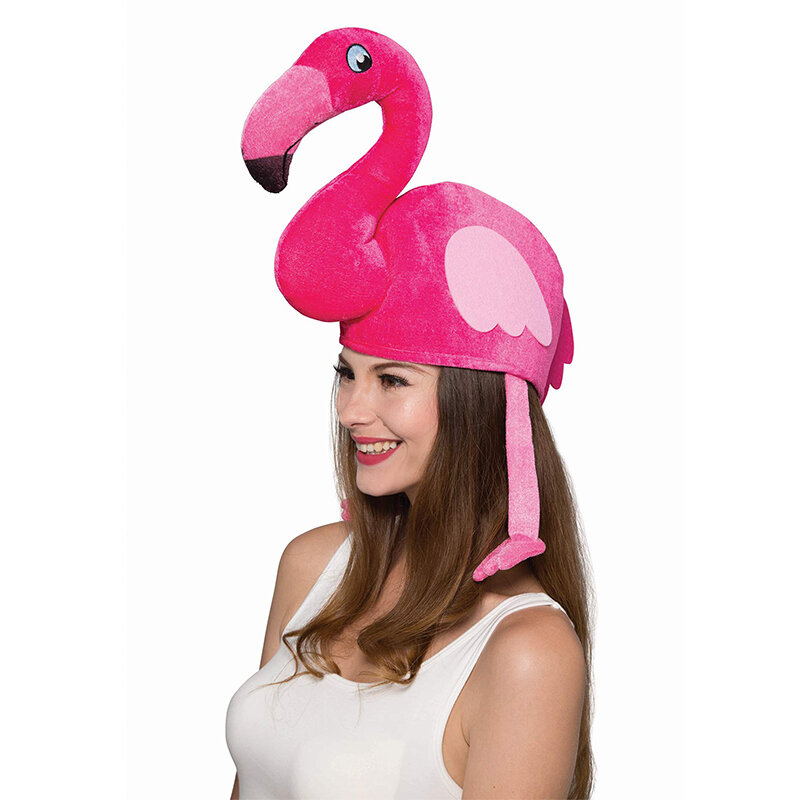 Unisex erwachsene Frauen Männer rosa Flamingo Hut für Paar Weihnachten Weihnachten Halloween Kostüm Zubehör