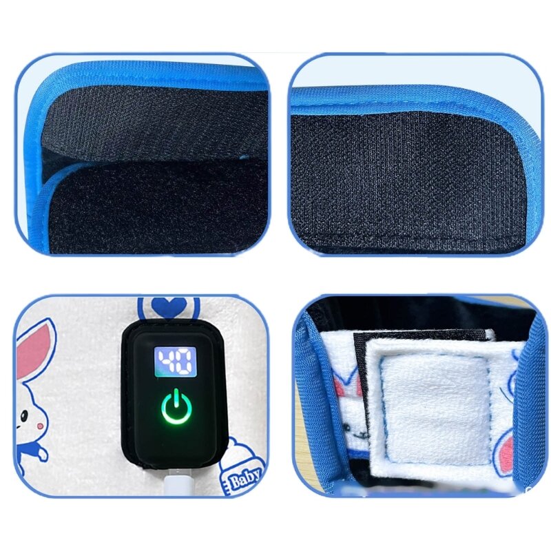 USB ミルクウォーマーバッグ旅行水保温デジタルディスプレイ哺乳瓶ヒーター QX2D