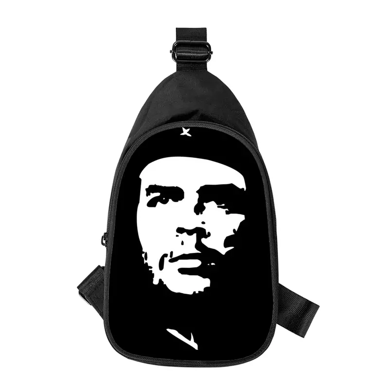 Che Guevara-Bolsa Peito Cruz para Homens e Mulheres, Impressão 3D, Bolsa de Ombro para Marido, Escola, Bolsa de Cintura Masculina, Nova, Diagonal