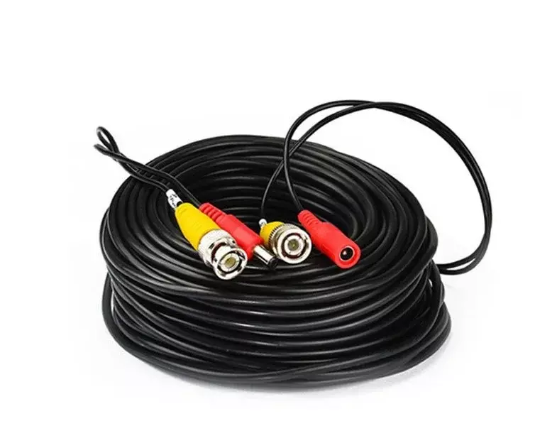 Ahd kamera kabel 5m/10m/15m/20m/30m bnc kabel ausgang für dc stecker kabel für analog ahd cctv dvr drop versand