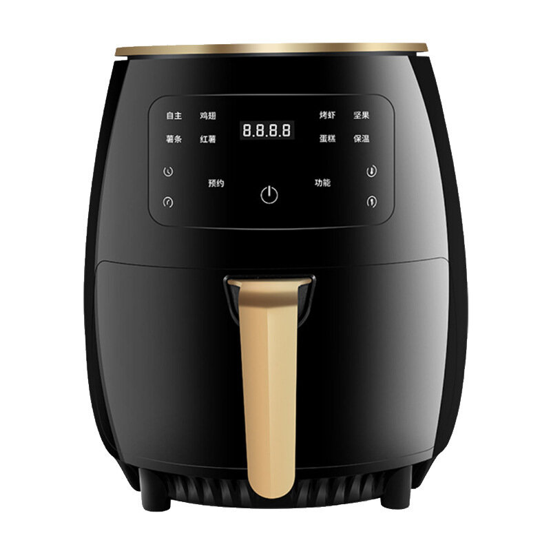 หม้อทอด Air fryer เตาอบไฟฟ้าความจุขนาดใหญ่ระบบสัมผัสอัจฉริยะขนาด4.5 5L ใช้ในครัวเรือนระบบ Ninja footdi