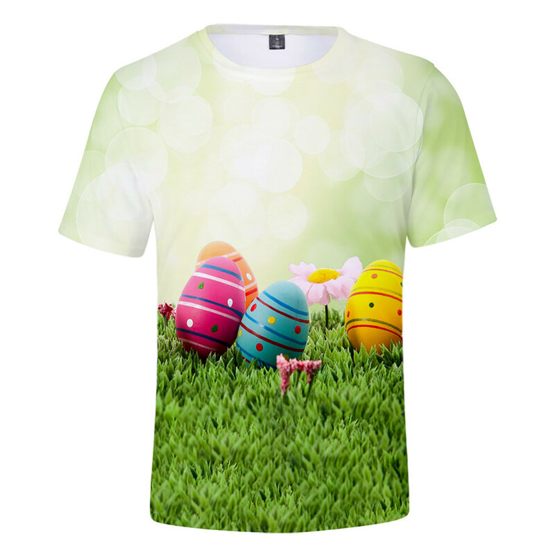 Men's Easter Short Sleeved T Shirt For Sports And Leisure