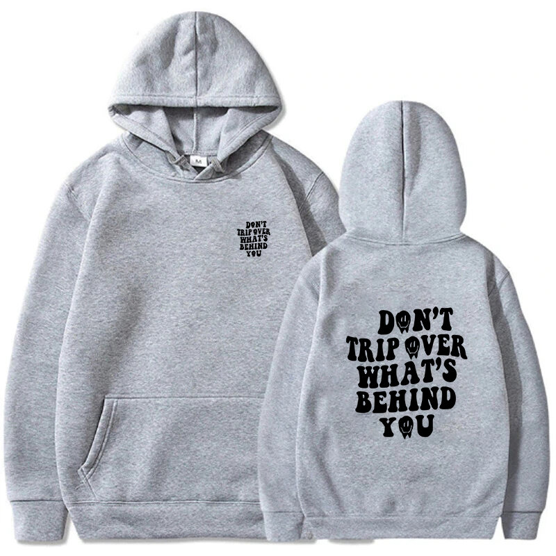 SOLY HUX Men's Letter Hoodie Casual Slogan Pattern Long sleeved Street Pullover with Pockets Harajuku Unisex Korea