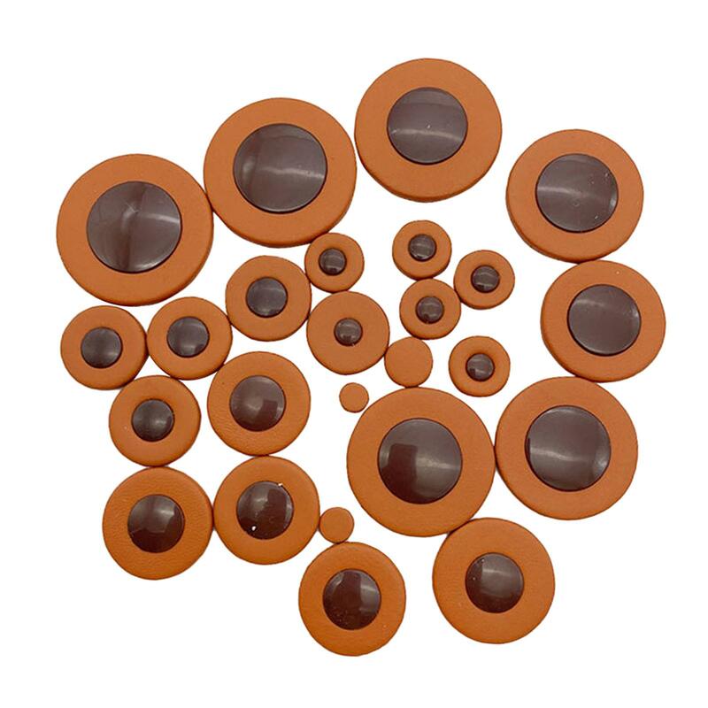 25x Saxophone Leather Pads Durable Woodwind Instrument Parts Protect The Keys Replacement for Alto Saxophone DIY Enthusiasts