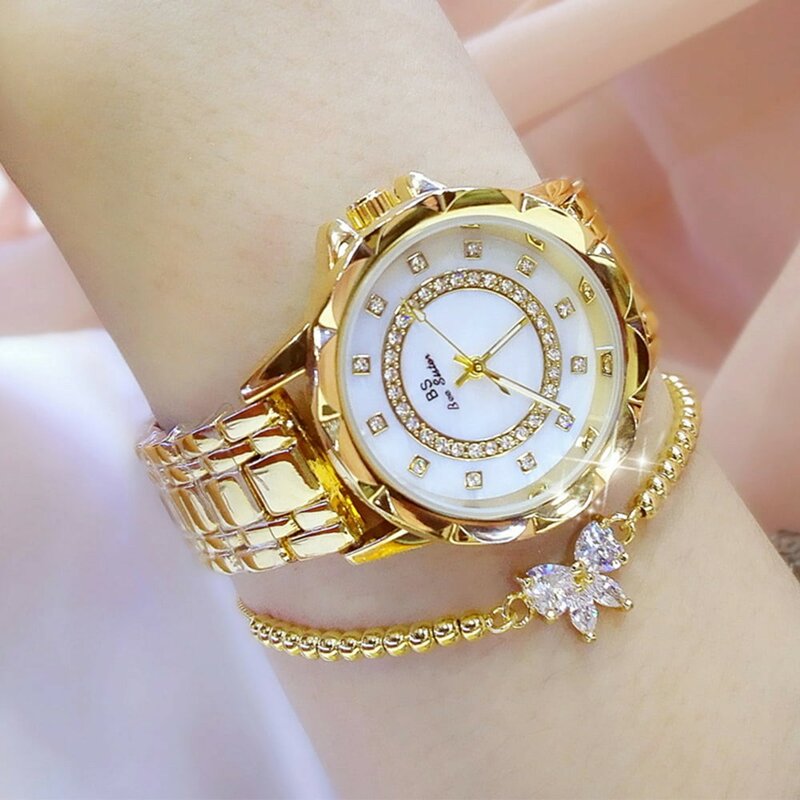 Jam tangan wanita Quartz mewah royal jam tangan kuarsa jam tangan wanita Quartz akurat wanita kuarsa 33 Diametr jam tangan wanita