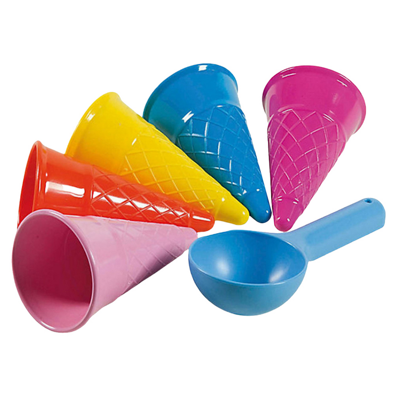 of  Seaside Beach Toys Sand Ice Cream Cones and Scoop Outdoor Toys for Kids Children