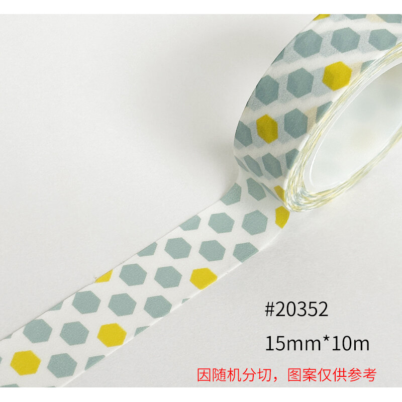 Fita washi de cupons com frete grátis, fita anrich washi #002-#567, dourado, prateado, design básico, personalizável