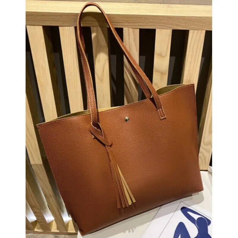 Tassel Bag Large One Shoulder Capacity Handbags For Women Casual High-Quality Multicolored Messenger Versatile Luxury Crossbody