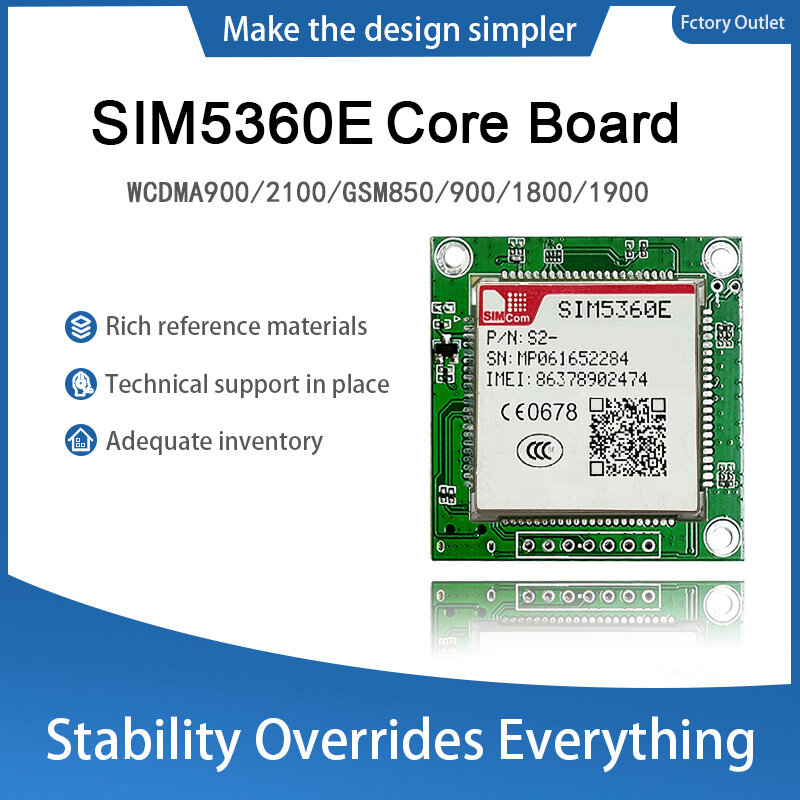 SIM5360E Core Board, Módulo Breakout, Módulo WCDMA, Novo